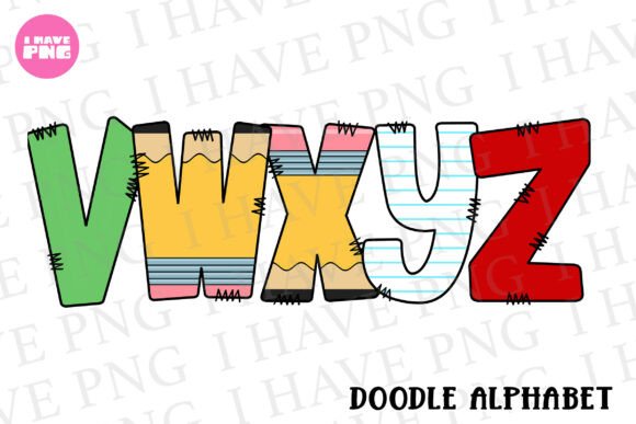Download Back to School Doodle Alphabet PNG - Png Collection