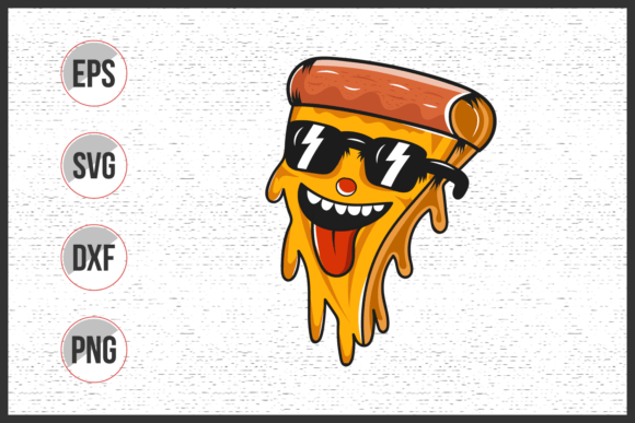 Download Cute Slice Pizza Vector Illustration - Pizza vector Collection
