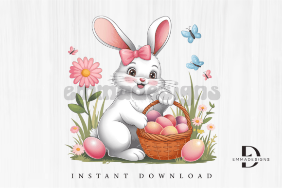 Download Vintage Easter Egg PNG, Rabbit Bunny PNG - Png Collection