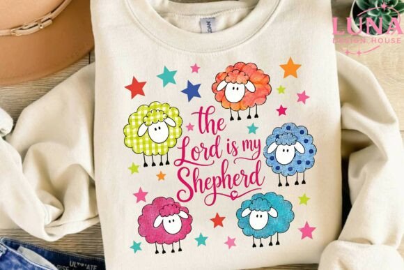 Download Colorful Sheep Lord is My Shepherd PNG - Png Collection