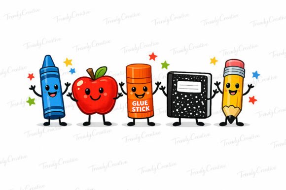 Download Back to School Supplies Sublimation PNG - Png Collection