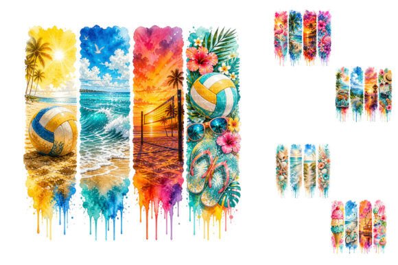 Download Watercolor Summer Beach Sublimation PNG - Png Collection